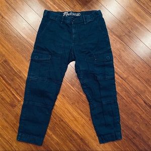Madewell dark blue cargo jeans